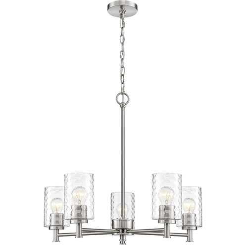Ashli 5 Light 25 inch Brushed Nickel Chandelier Ceiling Light
